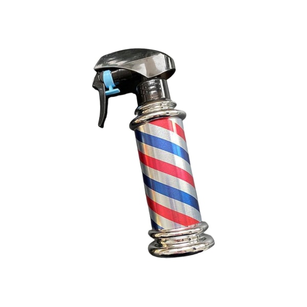 1/2 Multifunktionell Barber Spray Flaska Retro Stripes för Salong Grey 200ml 1Set