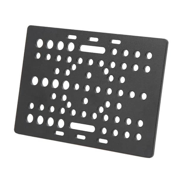 Portalplade Aluminium Højstyrke Portalplade Sort Anodiseret 3D Printer Lineær Universal Guide til Fræsemaskineplade