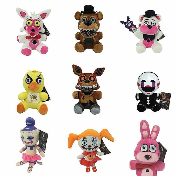 Five Nights At Freddy's Fnaf Horror Game Kid Plushie Toy Plush Dolls Gift Top Funtime Foxy