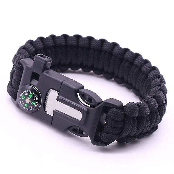 Grön militär nödparacord Edc armband rep utomhus taktisk handledsrem qd