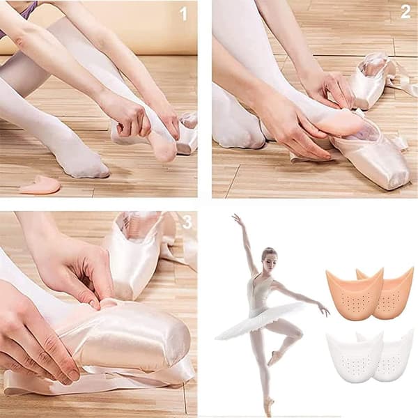 4 Par Toe Pads, Dansesko Pads, Klassisk Dansesko Pads, Pointe