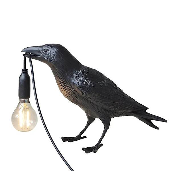 Moderne Lucky Bird Bordlampe Soveværelse Sengelampe Stue Bordlamper Resin Dyr Livlig Boligindretning Belysningsarmatur Væglampe Table A-a-EU Plug 110V