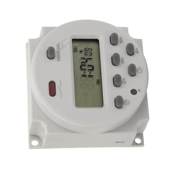 Liten typ 7 dagars programmerbar digital display timerbrytare 1S~168h 5VA (5V DC)