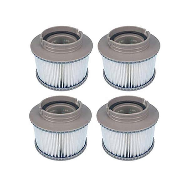4 STK erstatningsfilter for filter FD2089, filterpumpe passer til alle nåværende boblebad og bassengfilter