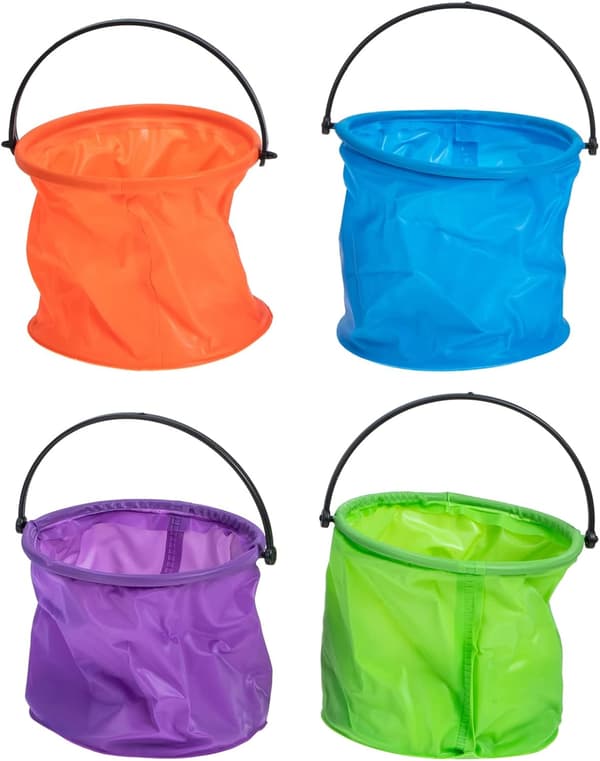 4 stk. Små malingbøtter i rommet Mini plast akryl for Washi