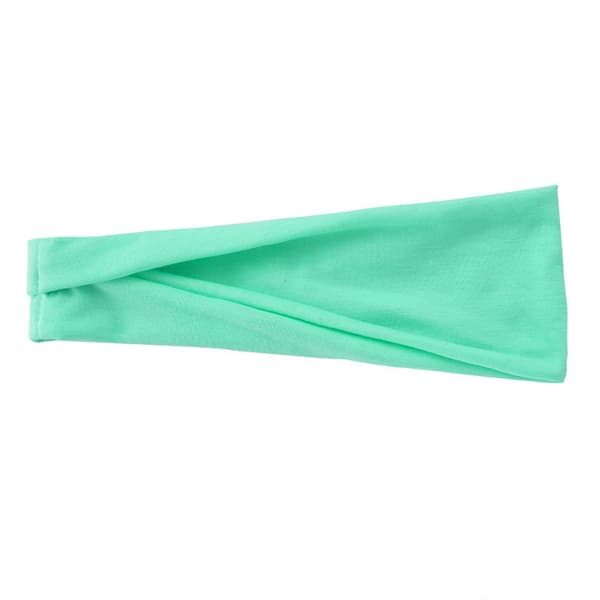 #Grønn treningshodeband turban#