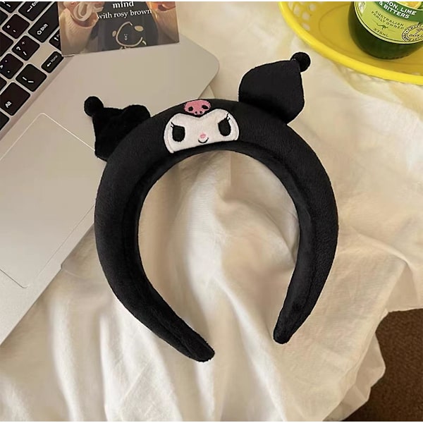 Sjovt Sanrio Pandebånd Kuromi My Melody Cinnamoroll Sød Anime Plys Hårtilbehør Halloween-serie Børnelegetøj Dukke Pige Gave qd