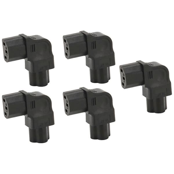 5 stk. IEC320 C6 til IEC320 C7 strømadapter 2500W strømstikadapter til PDU-chassis strømforsyning UPS-stik