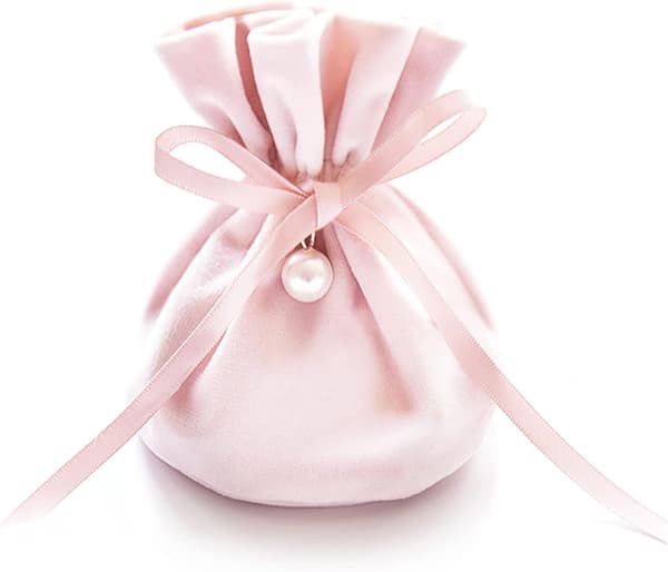 10 stycken (enkel sammet) rosa sammetspresentpåsar. Använd som påsar,
