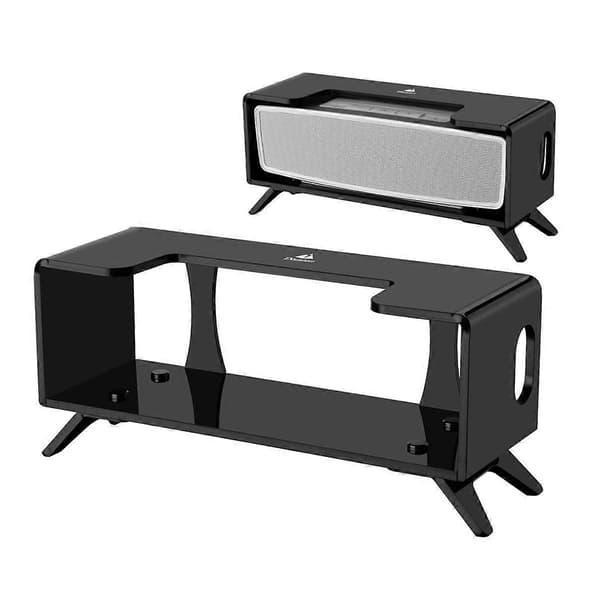 Højttaler Skrivebordsstander til SoundLink Mini & Mini II Bluetooth Højttaler, Akryl Bordholder Sort