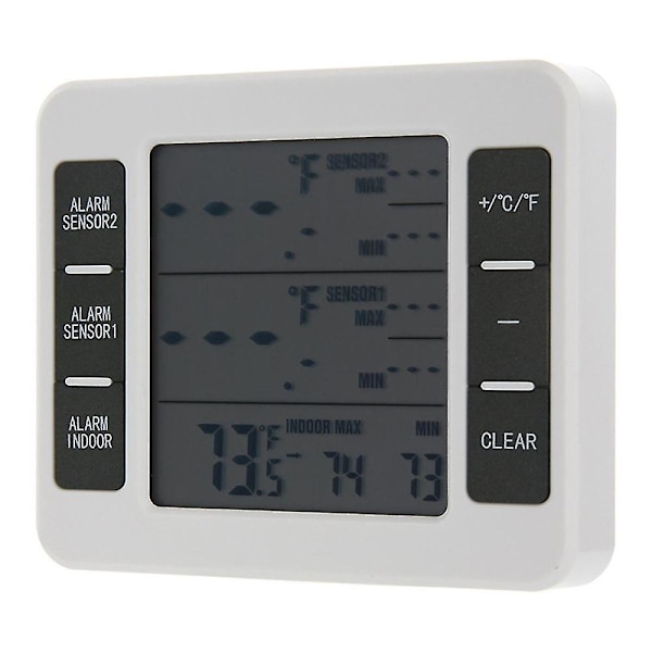 Lcd Digital Termometer Hygrometer Inomhus Utomhus Temperatur Fuktighet Mätare Temperatur Och Fuktighetssensor,a