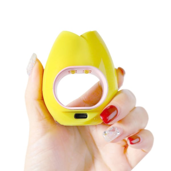 16W UV Nageltorklampa Snabbtorkande minifototerapimanikyr White Button