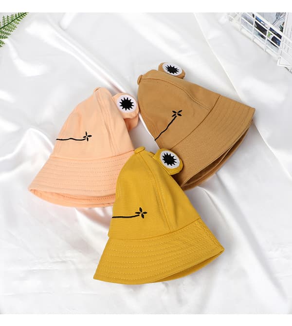 Cartoon Groda Hinkhatt, Unisex Sommar Solhatt för Vuxna, Vikbar