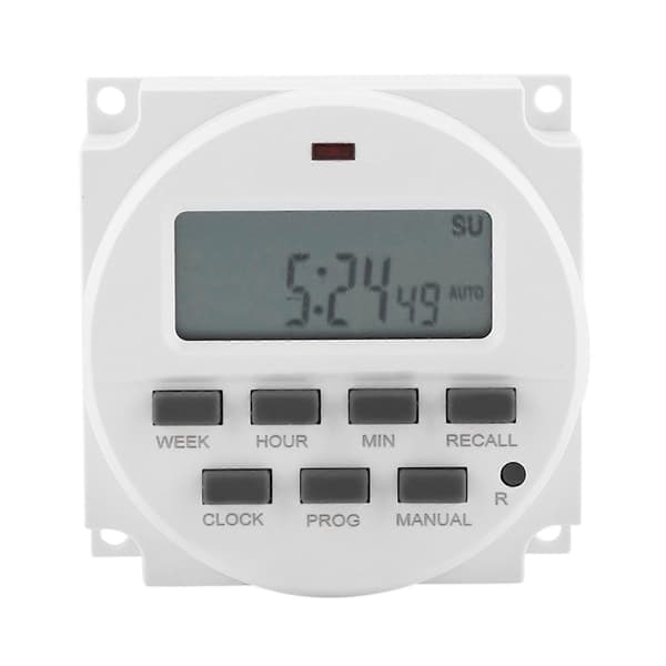 12V Digital Elektrisk Holdbar Programmerbar Smart Kontrolafbryder Timer