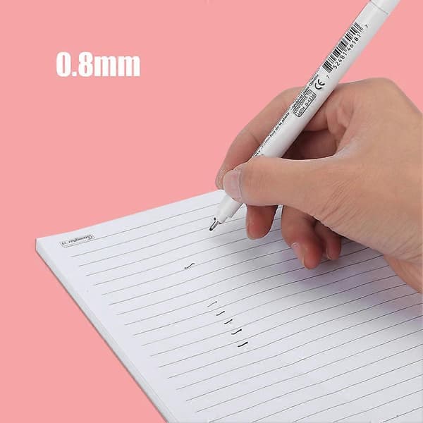 Micron Liner Tegnemarkører Fin Spids Sort Blæk til Skitsering Anime Illustration (0.8mm)