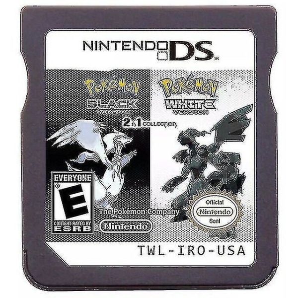 Video Game Cartridge Nds Game Console Card Ds 2ds 3ds Gold Soul Silver Black White 2 In 1-F Black 1 White 1