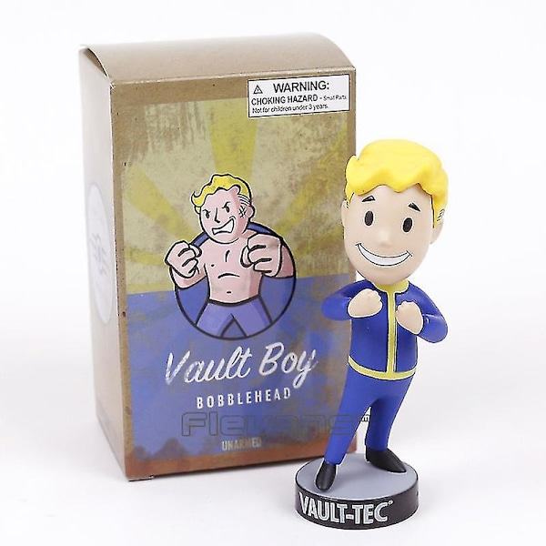 Fallout Vault Boy Bobble Head PVC Actionfigur Samlarmodell Leksak Brinquedos 7 Stilar_ F Unarmed