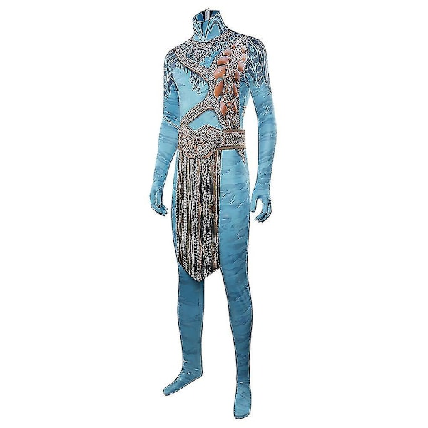 Avatar 2 The Way of Water Jake Sully Cosplay Kostym Rollspel Jumpsuit Halloween Karneval Kläder för Män Pojkar Barn Hög Kvalitet 3XL