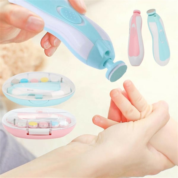 USB-laddning Elektrisk Nageltrimmer Babymanikyr pink