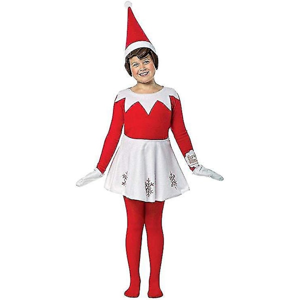 Voksne Børn Familie Jul Kostume Børn Rød Elver Cosplay Sæt Forældre-barn Dejlig Nytårsfest Cosplay Tøj girl 150cm
