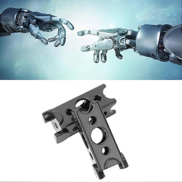 2 stk. metalbjælkeendeforbindelse passer til PITSCO TETRIX PRIME robotdele 16 x 16 x 36 mm