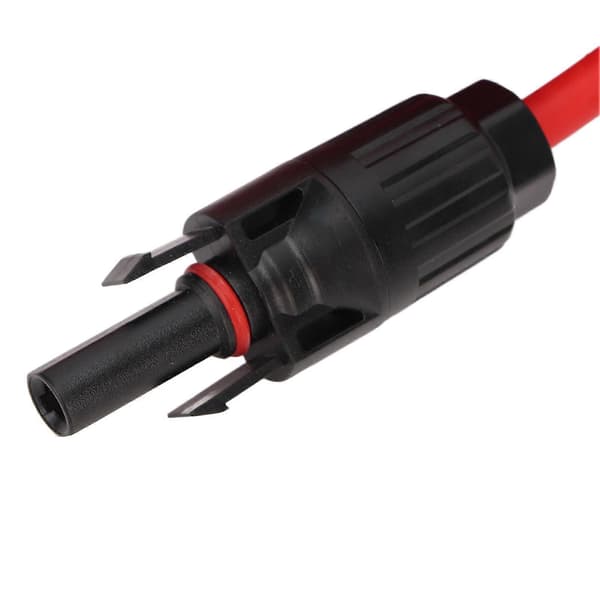1 par 12AWG solpanelkabel med stik Soladapter forlængerkabel til fotovoltaisk system 2 meter