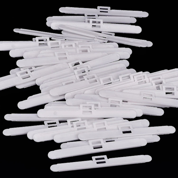 50-pack vita gardinöverhäng för vertikala persienner för 127 mm lameller