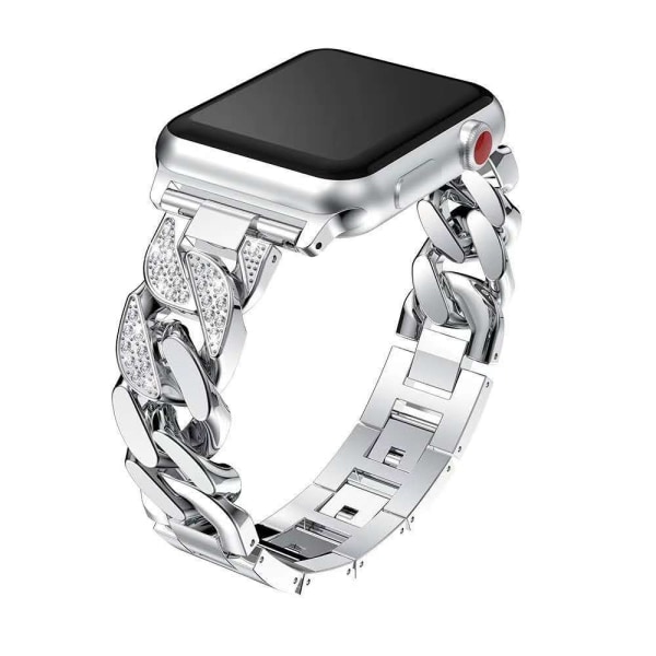 Nytt smart watch med diamantklädd jeanskedja
