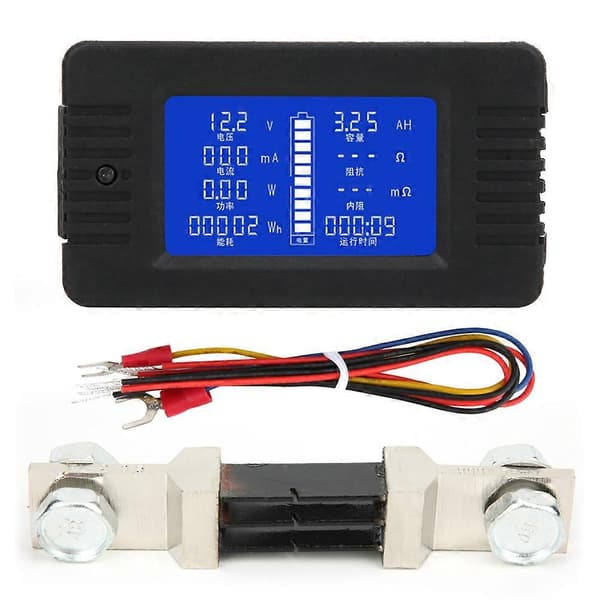 PZEM-015 Multifunktionel Batterimåler LCD Digital Display Batteritestdetektor med 300A ShuntPZEM-015 300A