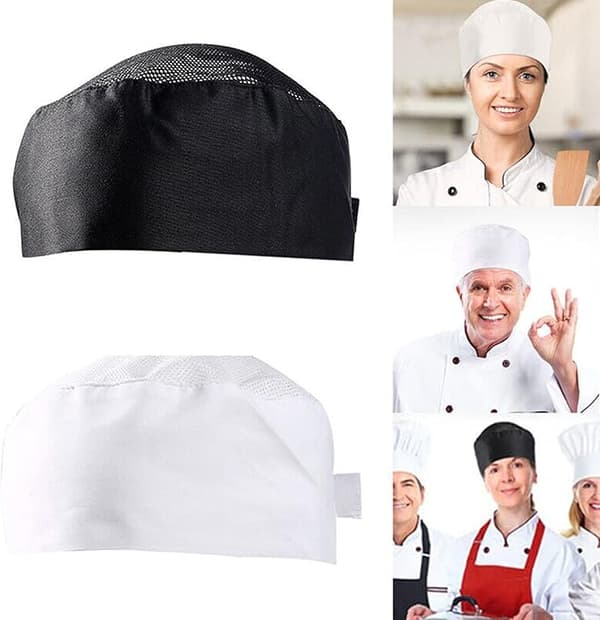 2-pack kockmössor, unisex kockmössor, justerbara och andningsbara köksmössor