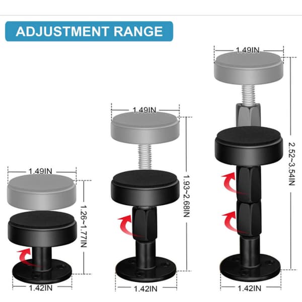 #Sängyn tärinänvaimennin, säädettävä 4 osaa 46-64mm#