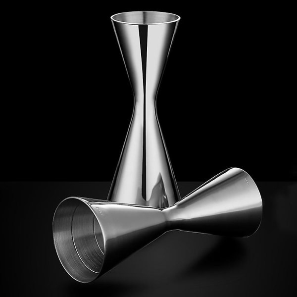 Bar Jigger Dubbel Jigger Bar Mått Bar Verktyg 30/60ml, 30/45ml Shaker För Fest Bar silver
