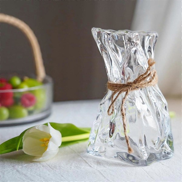 Vas, Trendig, Glasvas, Handgjord, Glasbotten, Enstaka Vas, Blomvas, Inredning, Blommor, Heminredning qd