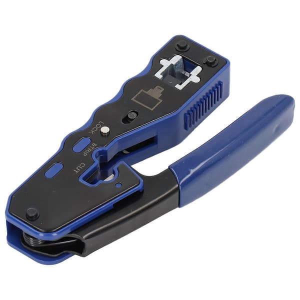 RJ45 Crimping Tool Sæt Trådcrimper Kabelstripper med 50 stk. RJ-stiksæt til netværk