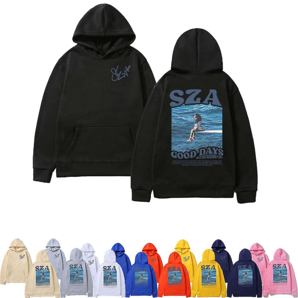 Höst Herr Dam Huvtröjor Sza Music Album Sos Graphic Hoodie 2024new April 4.1c5 S-Blue