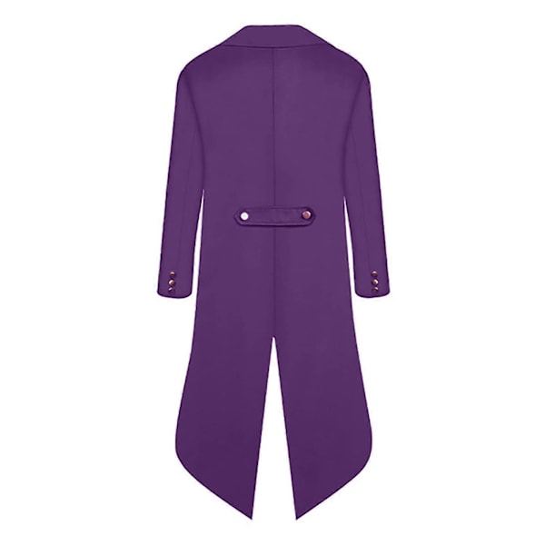 Halloween Kläder för Förälder och Barn, Herr Retro Kläder, Barnens Midilånga Punk Retro Smoking Purple 145