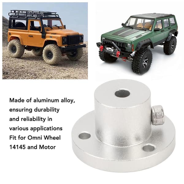 4mm Flange Akselkobling Aluminiumlegering Universal Kobling Motorforbindelse til Omni Hjul 14145 Motor