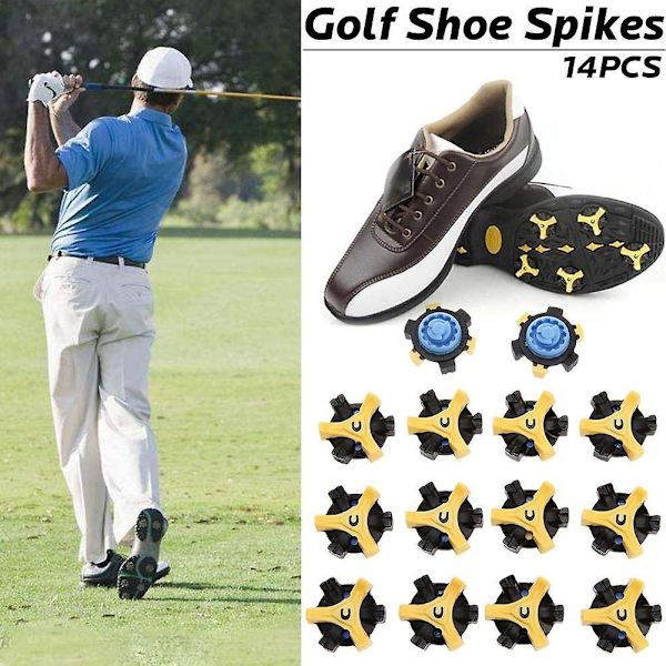 Kaesi 14 stk. Golfsko Spikes Hurtig Twist Skrue Knopper Champ Cleat Udskiftning