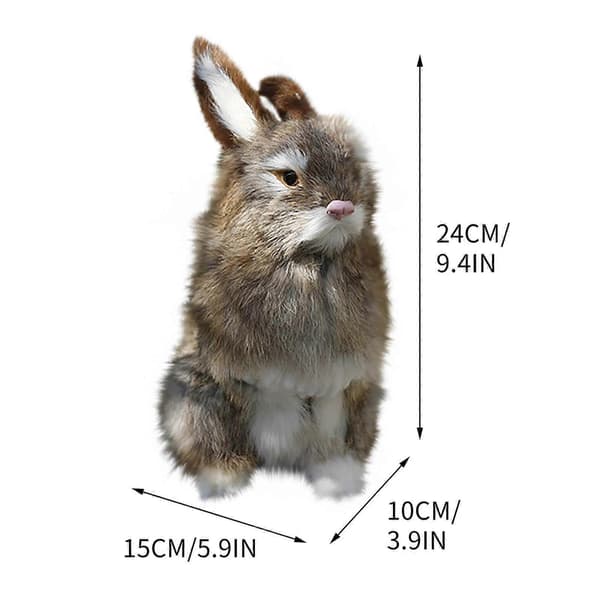 Plush Toys Easter Simulation Rabbit Model Simulation Rabbit Model Plush Toys Christmas Gifts