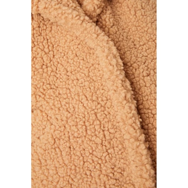 Dorothy Perkins, dam/dam, kort teddyfleece Petite Coat Camel M