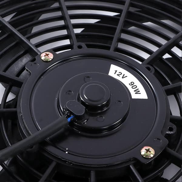 14in Universal Elektrisk Radiator Kjølevifte Monteringssett 12V 90W Slim Vifte Push Pull