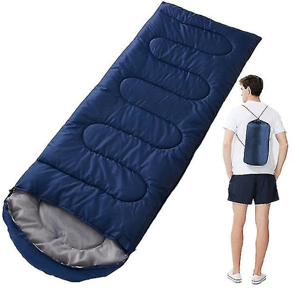 Sovsäck utomhus camping camping vandring lunchrast varm och smutsig vuxen sovsäck navy blue