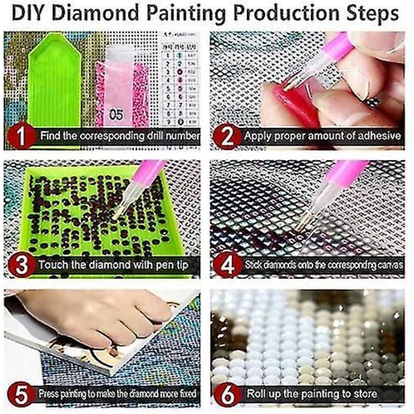 Jul diamond painting kit Vuxna tomtar snögubbe