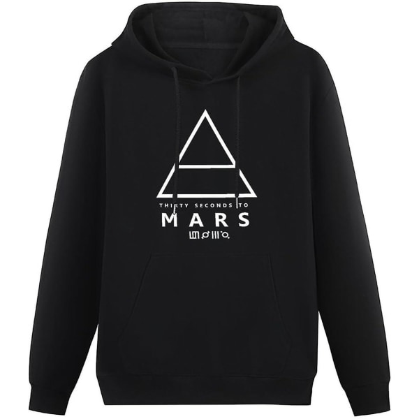 Thirty 30 Seconds To Mars Svart Luvtröja herr Svart Sweatshirt-n22 L