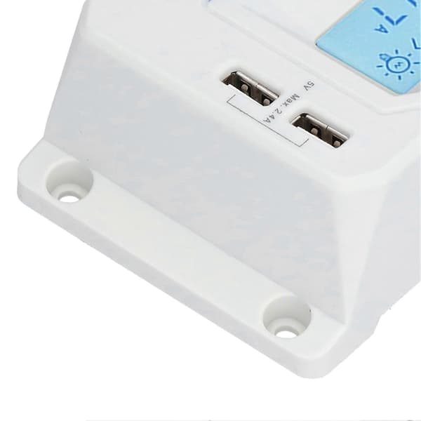 Solcelle ladekontroller LCD kretsbeskyttelse 3-nivå PWM-lading Solcelle ladebeskytter for trafikklys 10A