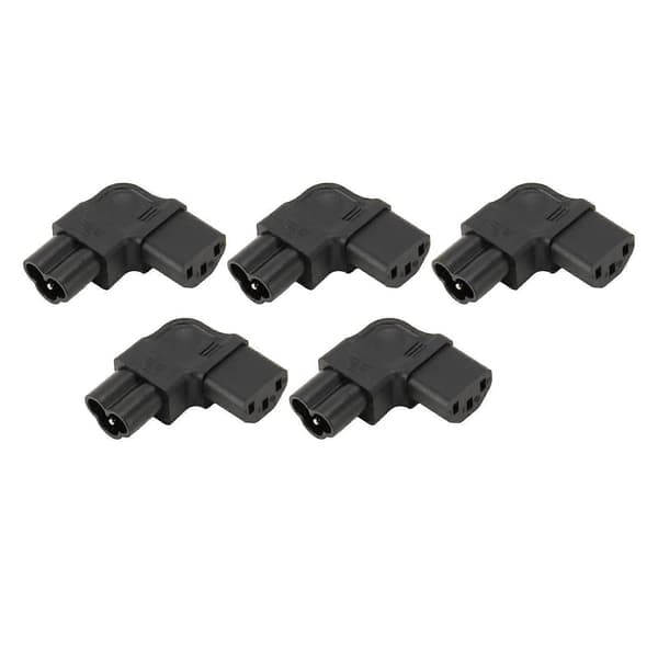 5 stk. IEC320 C6 til IEC320 C7 strømadapter 2500W strømstikadapter til PDU-chassis strømforsyning UPS-stik