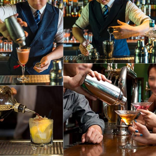 Cocktailsett Rustfritt stål Sølv 8 deler