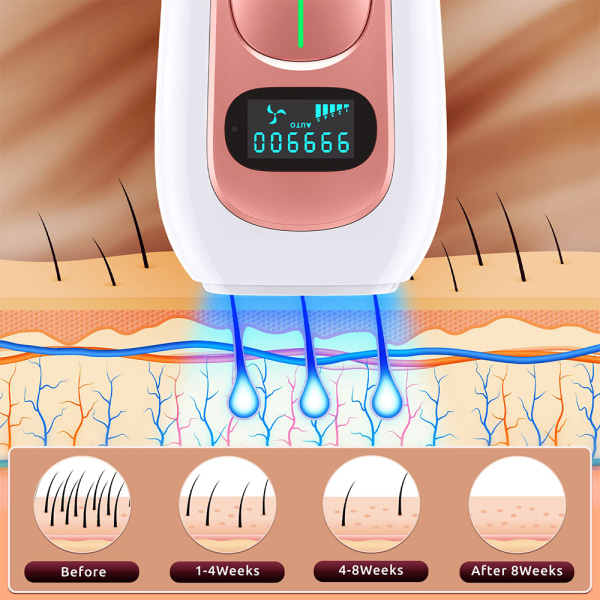 Hushållsblixt smärtfri handhållen återanvändbar ipl-hårborttagnings-laser för kvinnlig hårborttagning