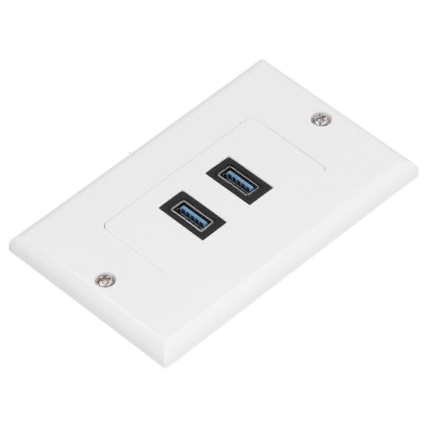 USB 3.0 Väggplatta Dataöverföring 2 Port USB 3.0 Komponent Komposit Väggpanel för Laddning