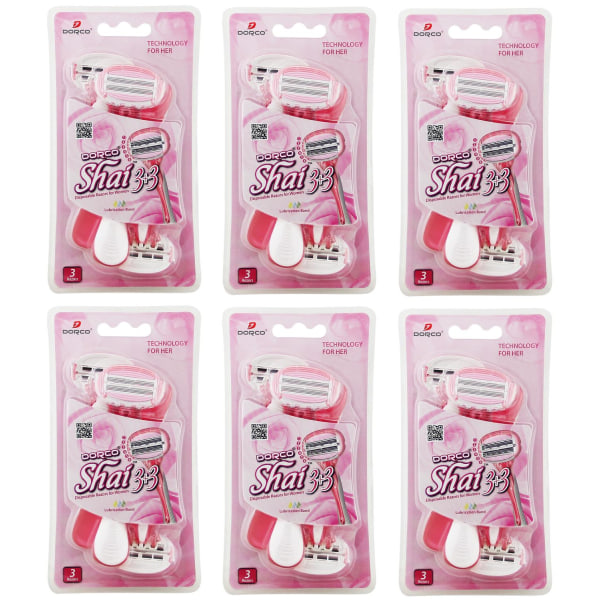 Rakhyvel för kvinnor, tjejer 18-pack pink